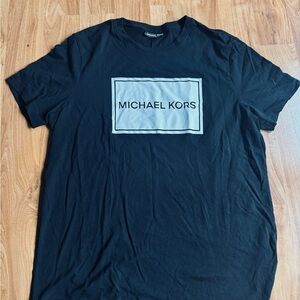 Michael Kors Black Tee with White Logo